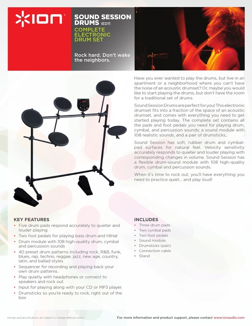ION SOUND SESSION iED11 Specification sheet