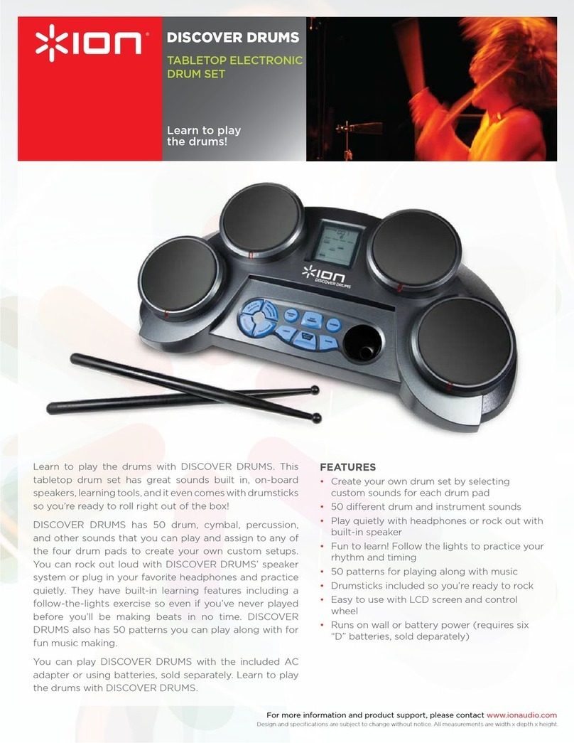 ION DISCOVER DRUMS User manual