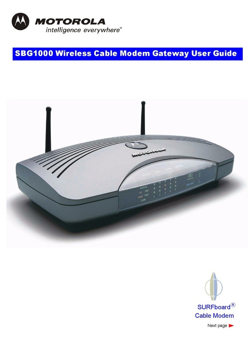 Motorola SBG1000 user guide