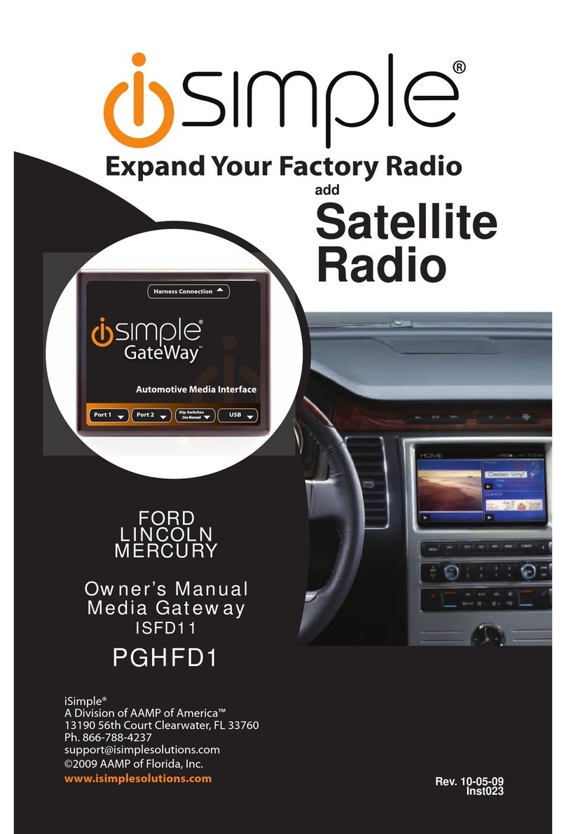 iSimple ISFD11 User manual