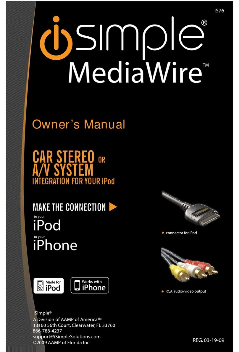 iSimple Car Stereo System owner's manual