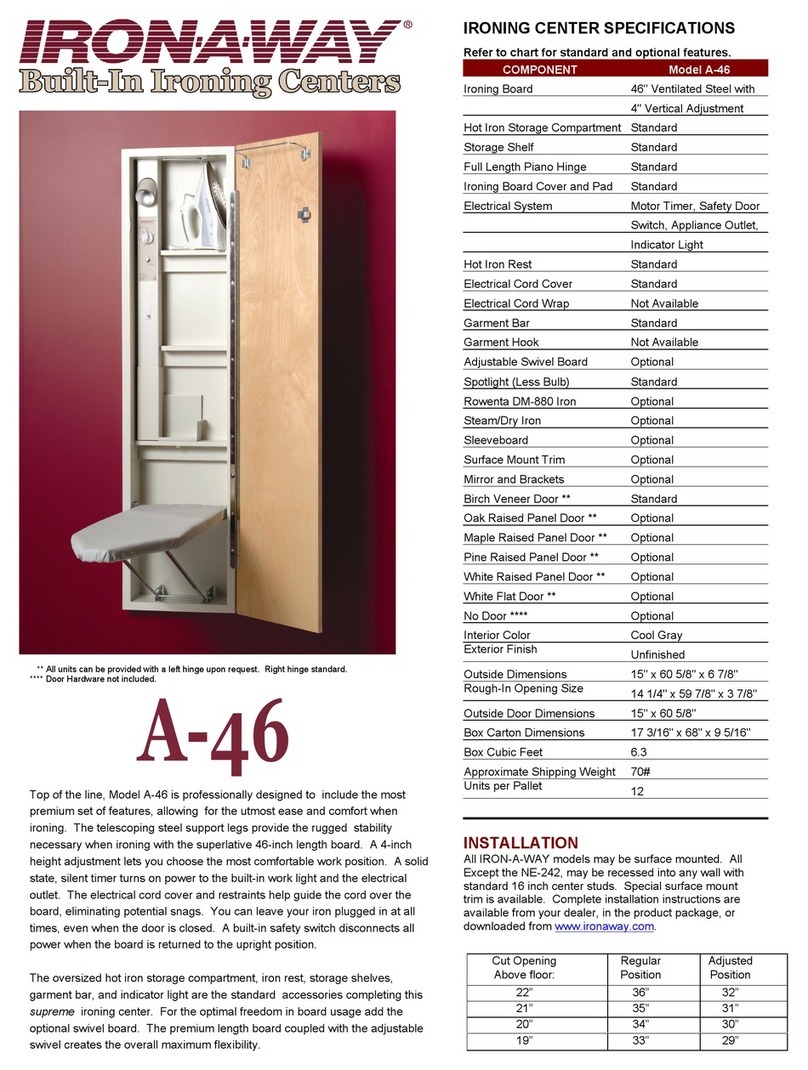 Iron-A-Way A-46 Specification sheet