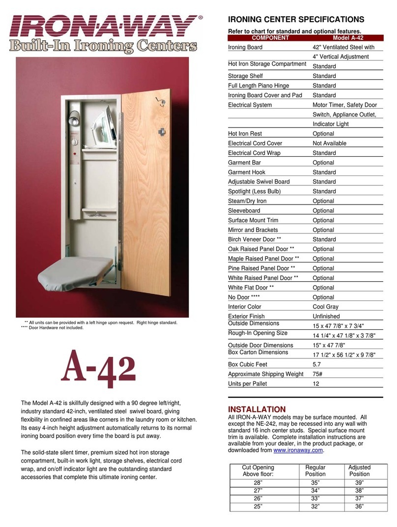 Iron-A-Way A-42 User manual