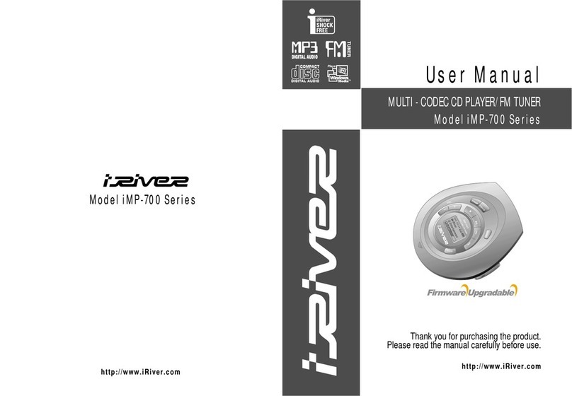 IRiver iMP-700 Series User manual