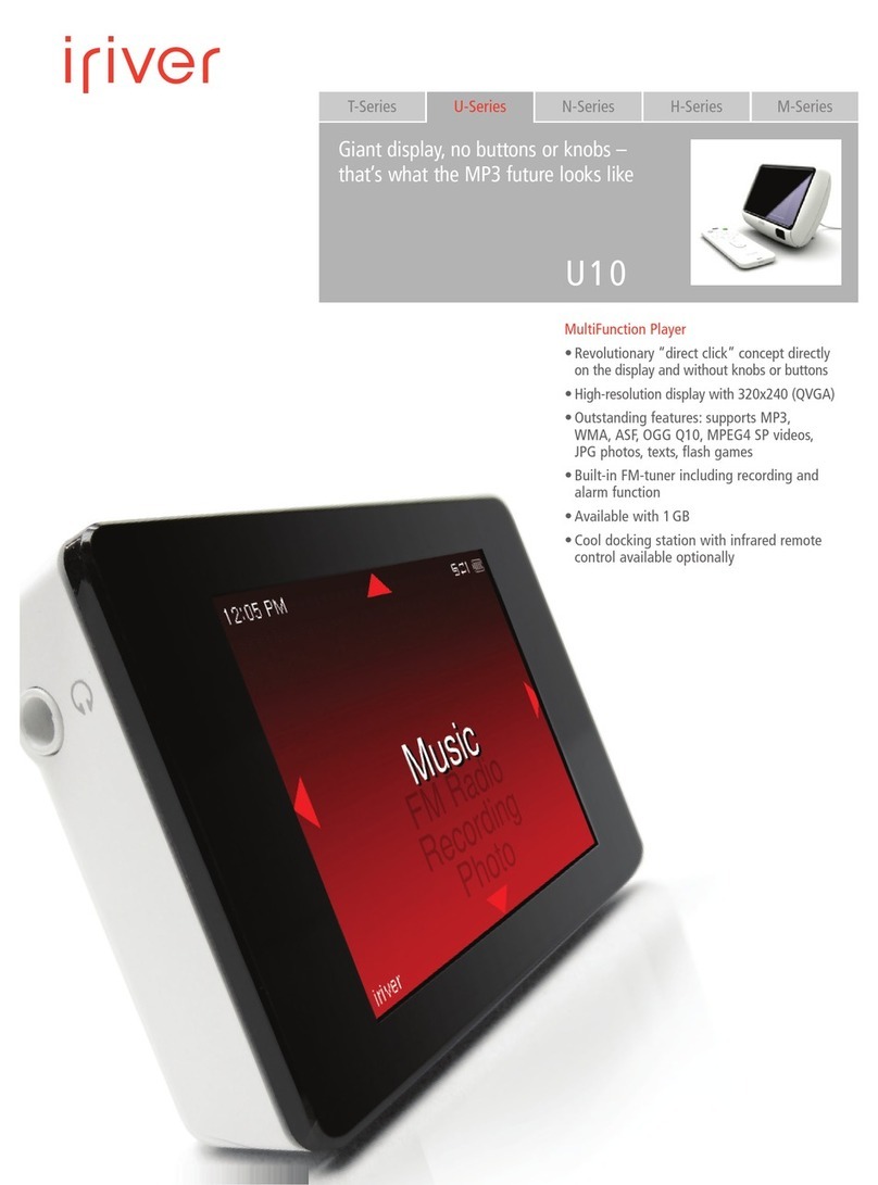 IRiver U10 User manual
