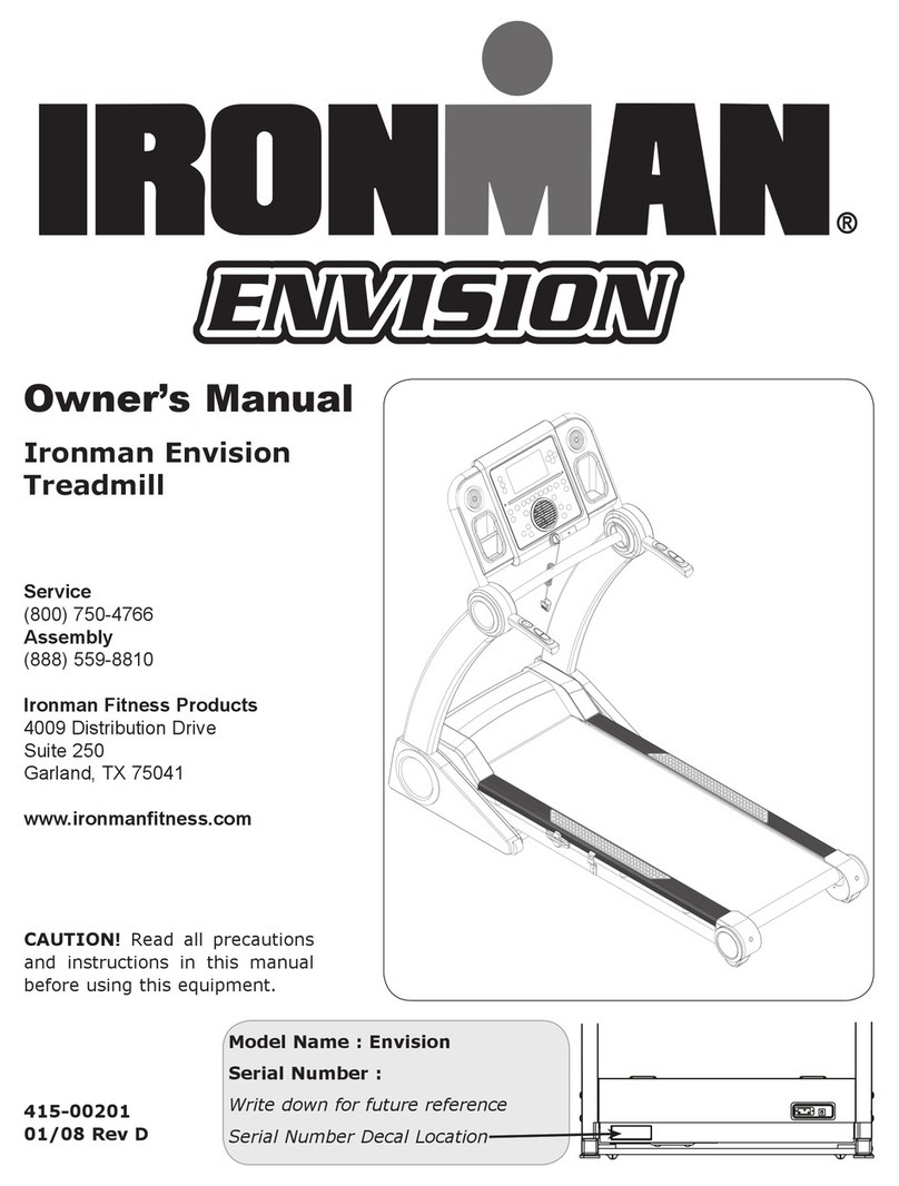 Ironman Fitness Envision owner's manual