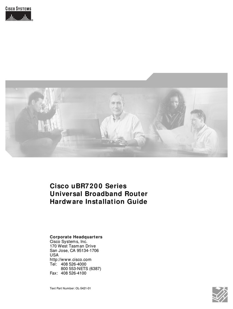 Cisco Universal Broadband Router uBR7200 Manual