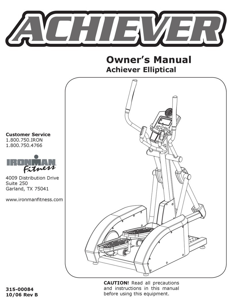 Ironman Fitness Achiever owner's manual