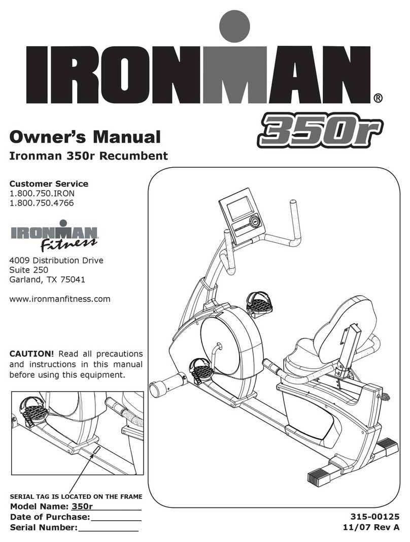 Ironman Fitness 350r User manual