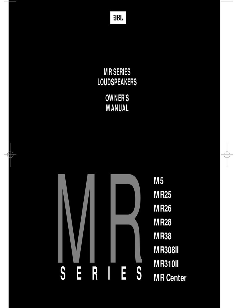 JBL M5 owner's manual