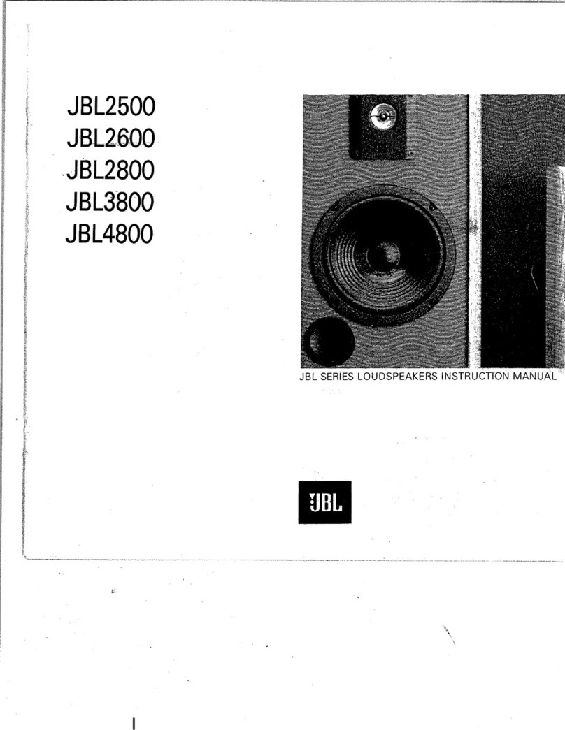 JBL JBL26OO instruction manual