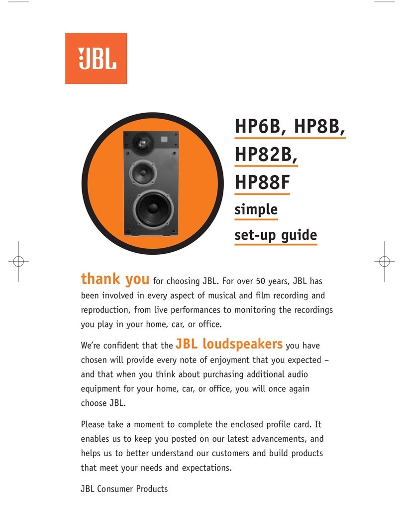 JBL HP6B Setup guide