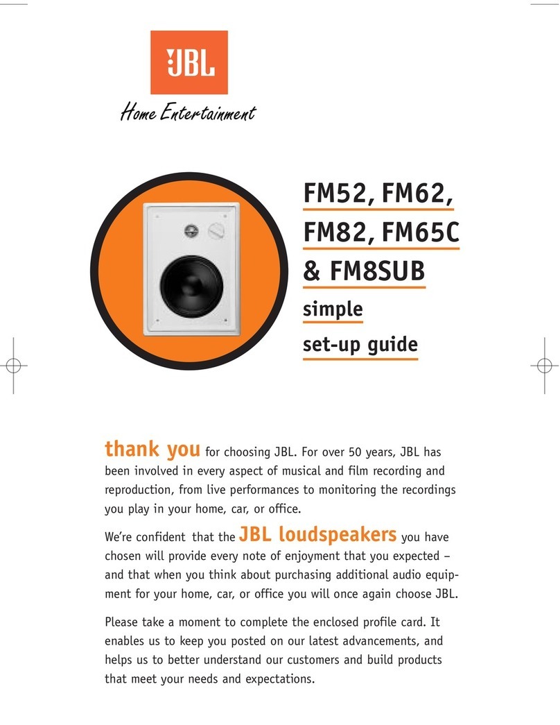 JBL FM52 Setup guide