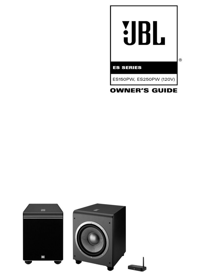 JBL ES150PW owner's guide