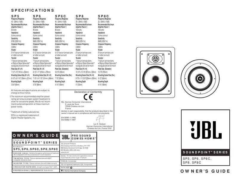 JBL 6 owner's guide