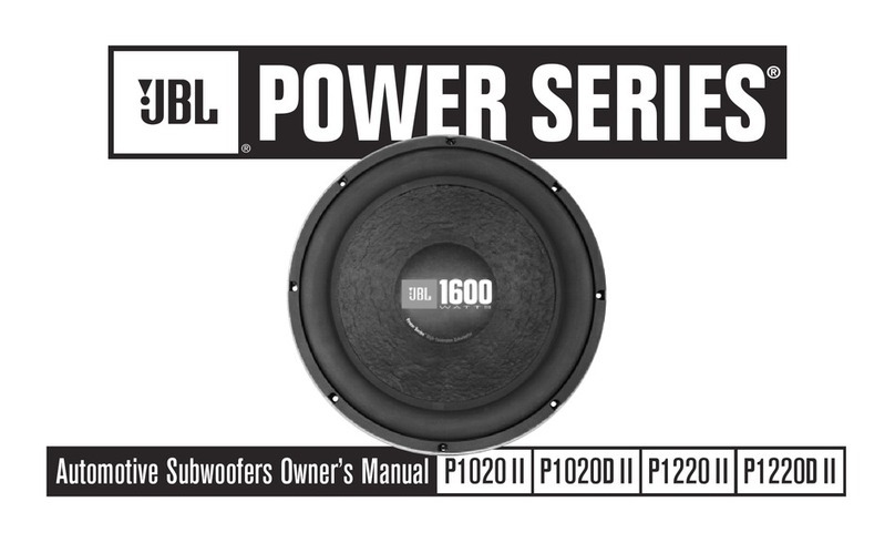 JBL P1020DII User manual