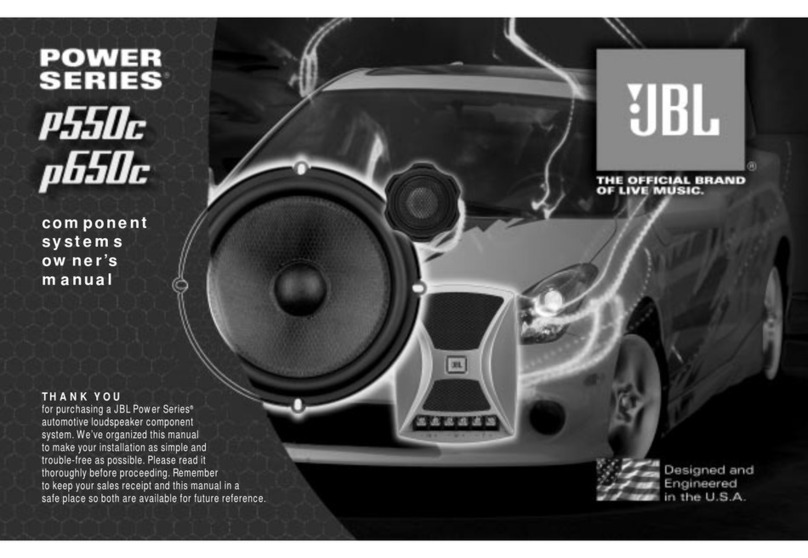JBL P550c User manual