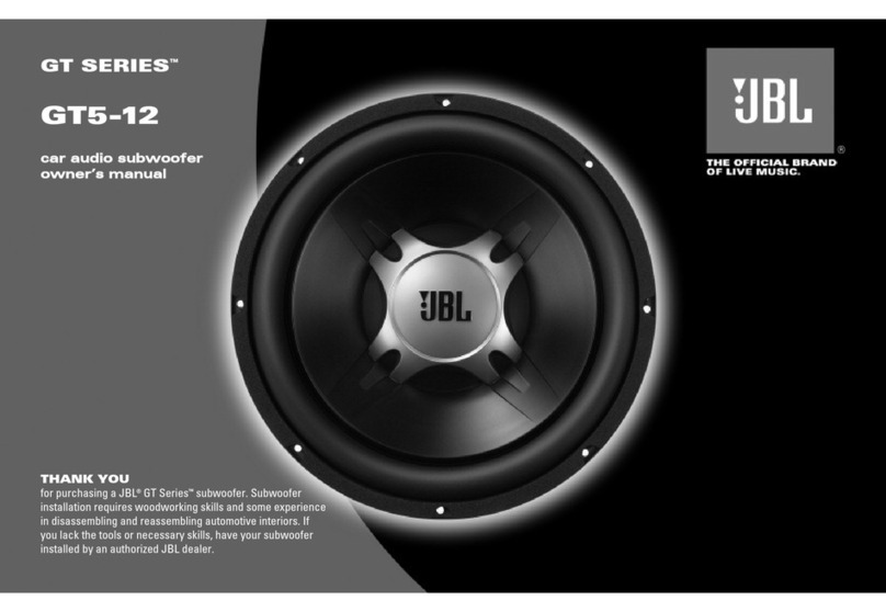 JBL GT5-12 owner's manual