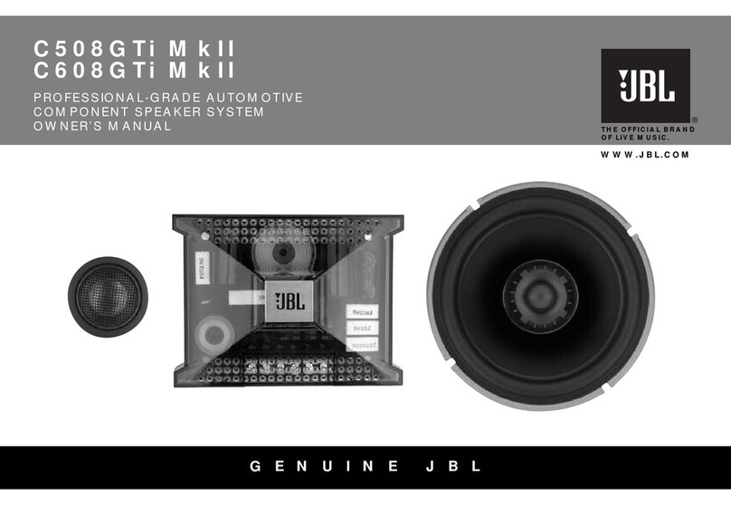 JBL C508GTi MkII User manual
