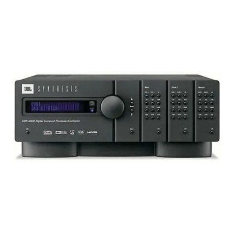 JBL SYNTHESIS SDP-40HD User manual