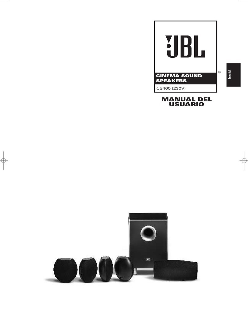 JBL CS460 User guide