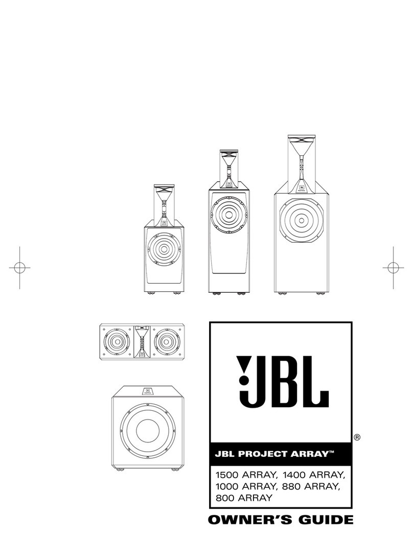 JBL 800 ARRAY User manual