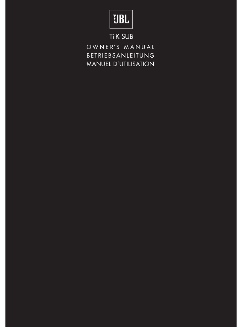 JBL TiK Sub owner's manual