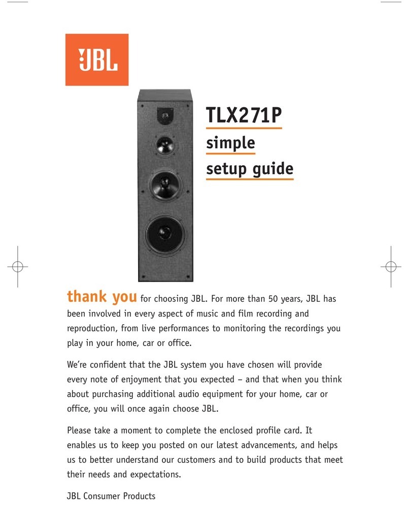 JBL TLX271P Simple setup guide