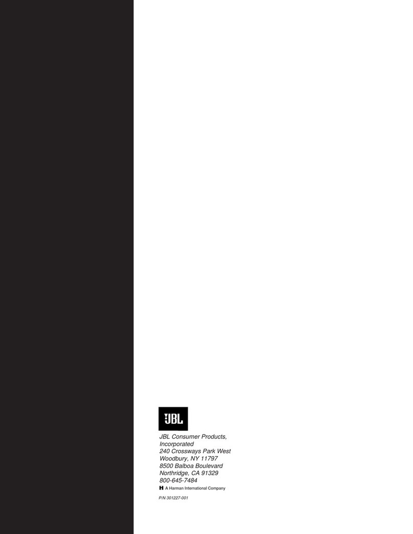 JBL SYN 3 User manual