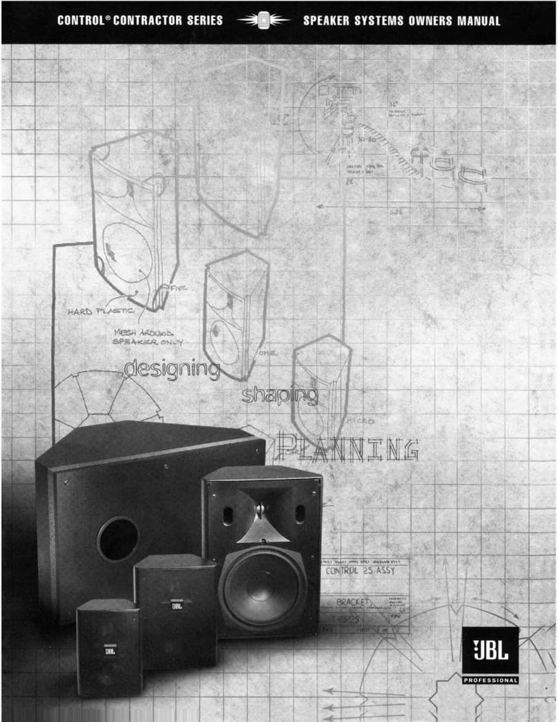 JBL Speaker System User manual