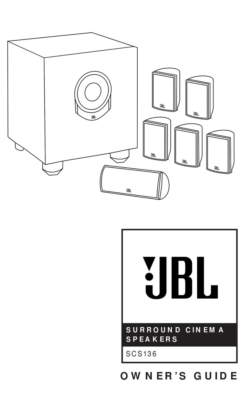 JBL SCS136 owner's guide