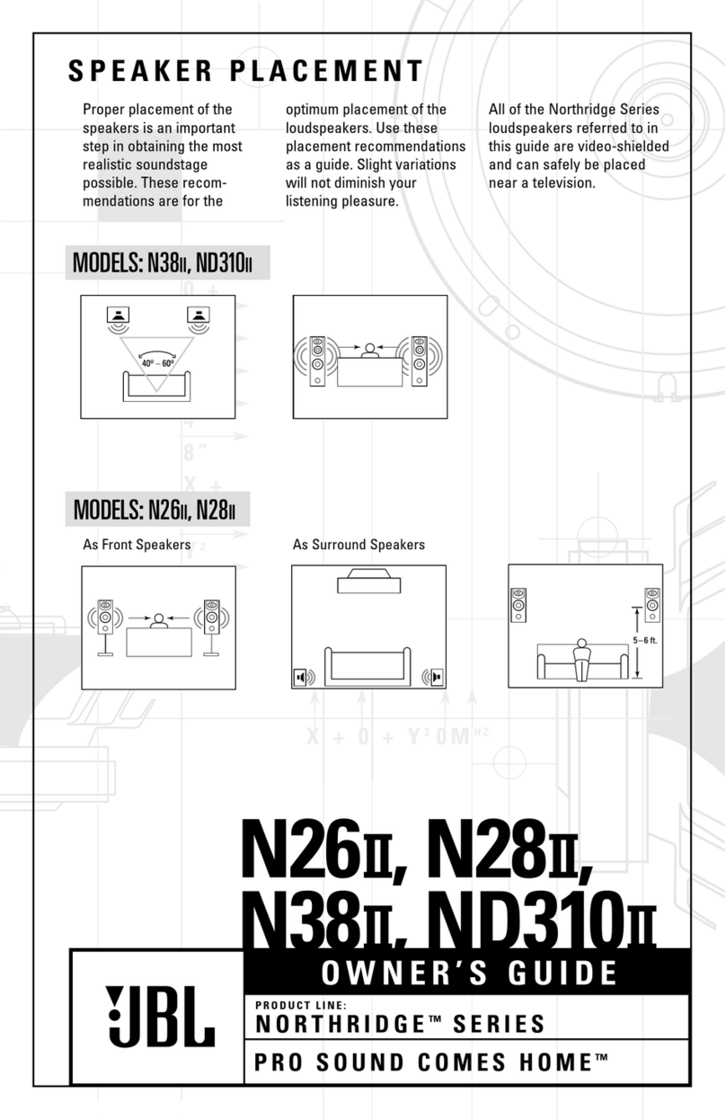 JBL Northridge N26II owner's guide