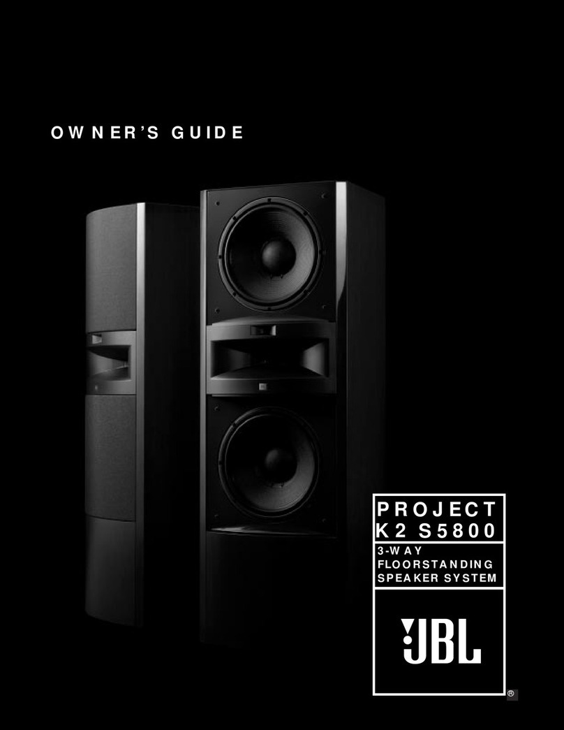 JBL PROJECT K2 S5800 User manual