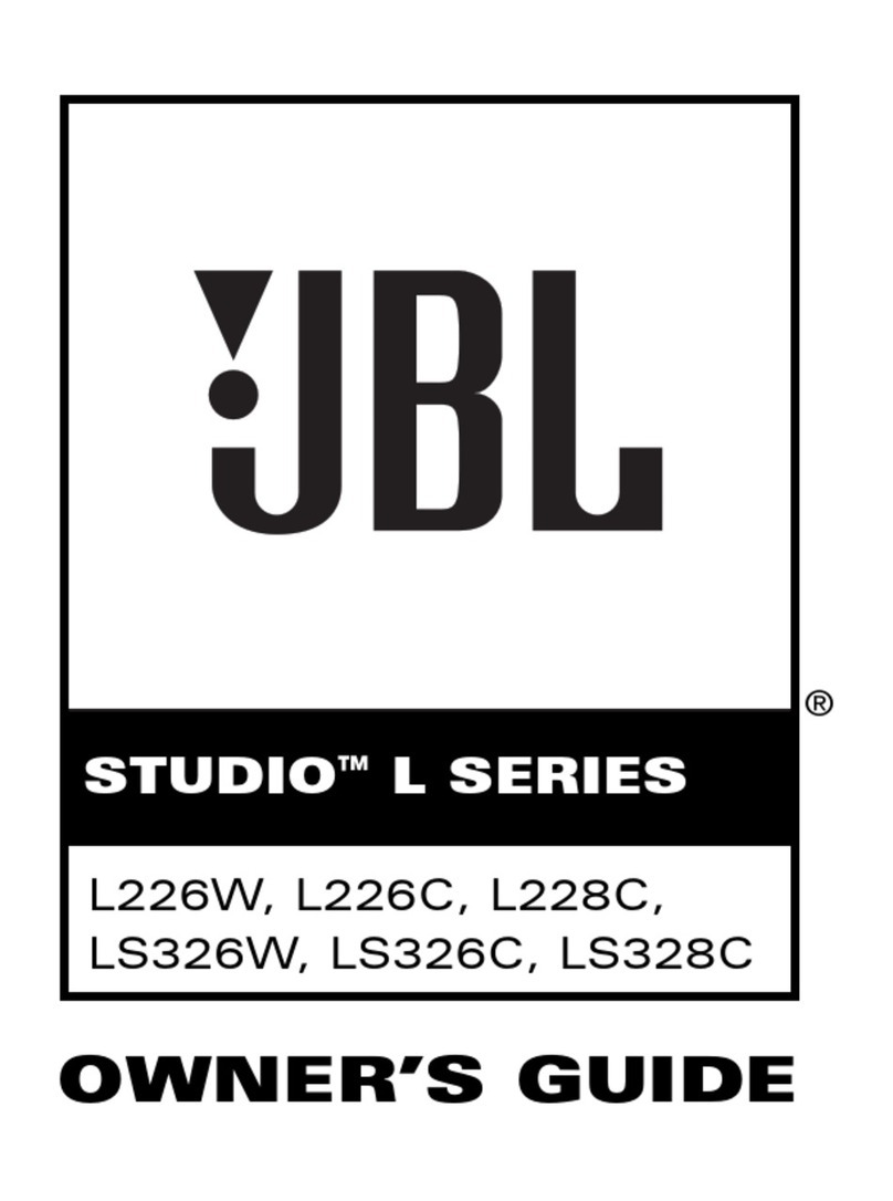JBL STUDIO L226C User manual