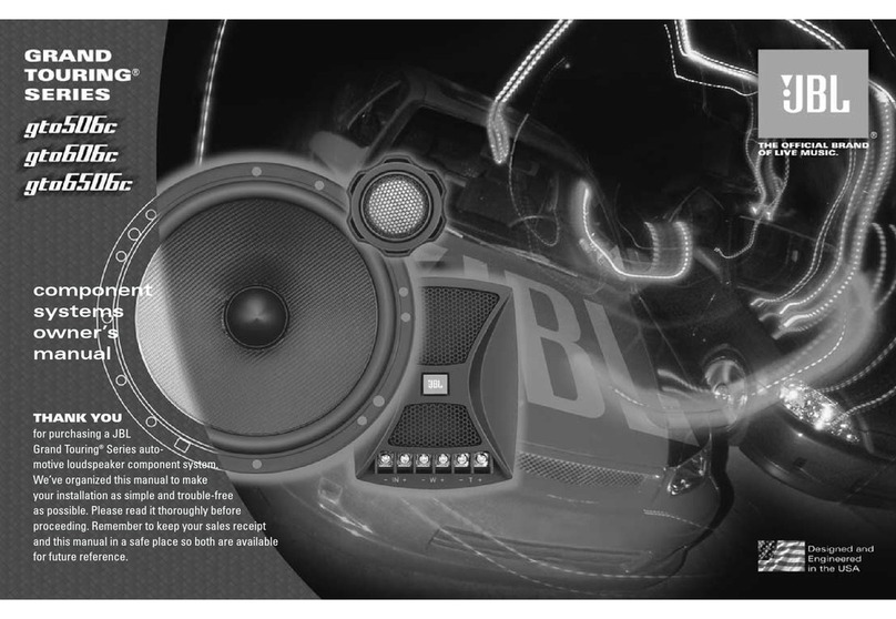 JBL gto6506c User manual JBL gto6506c User manual