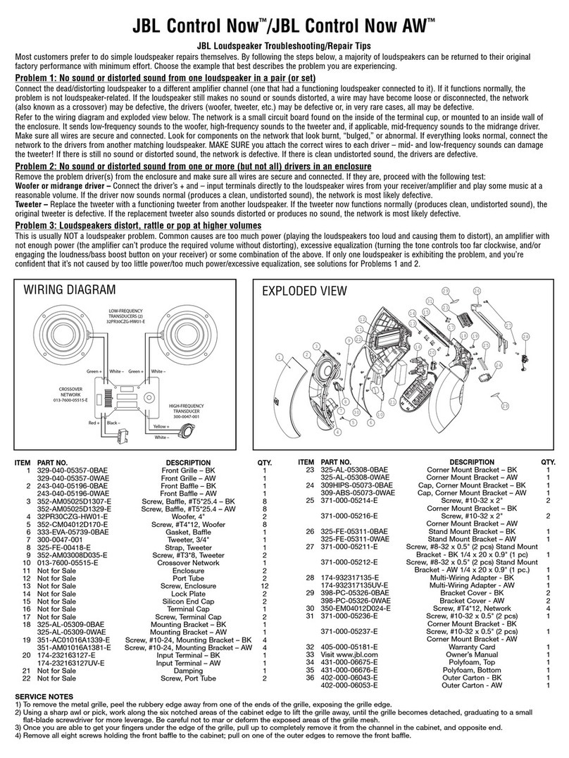 JBL Speaker user manual