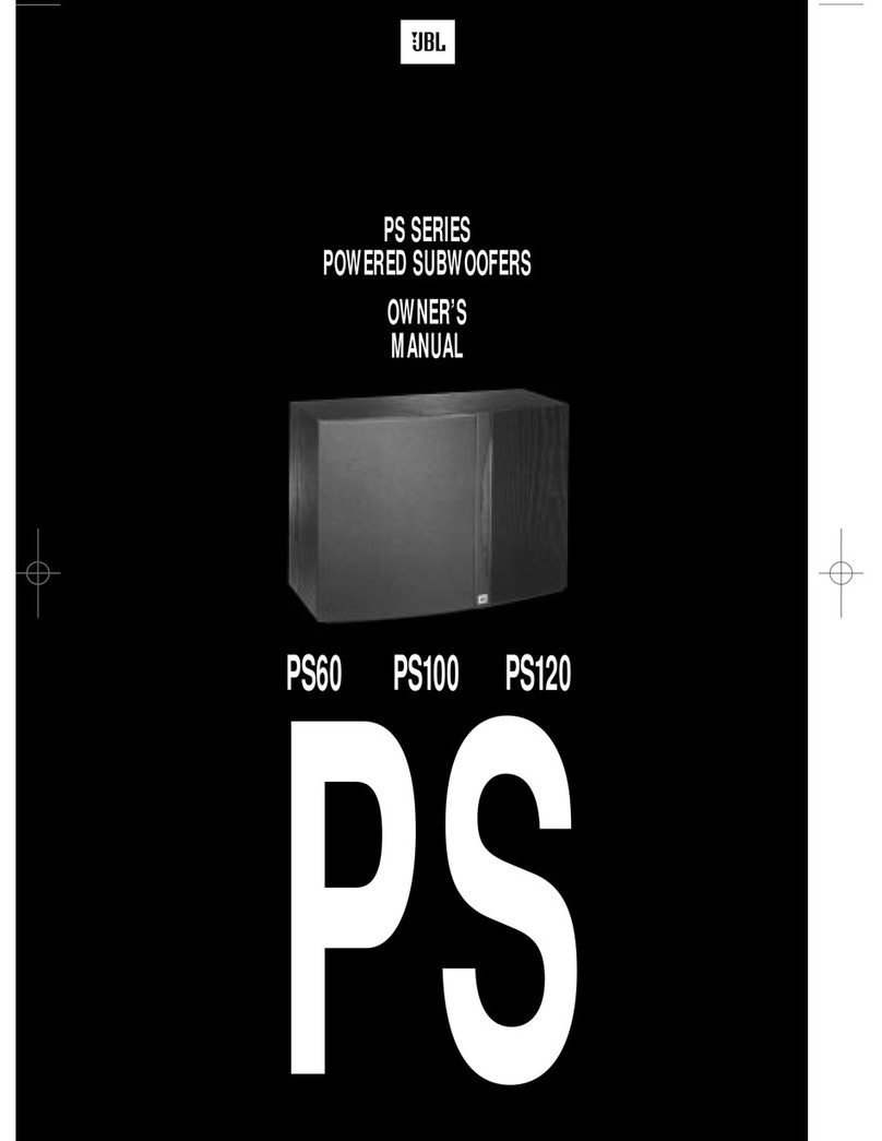 JBL PS100 User manual