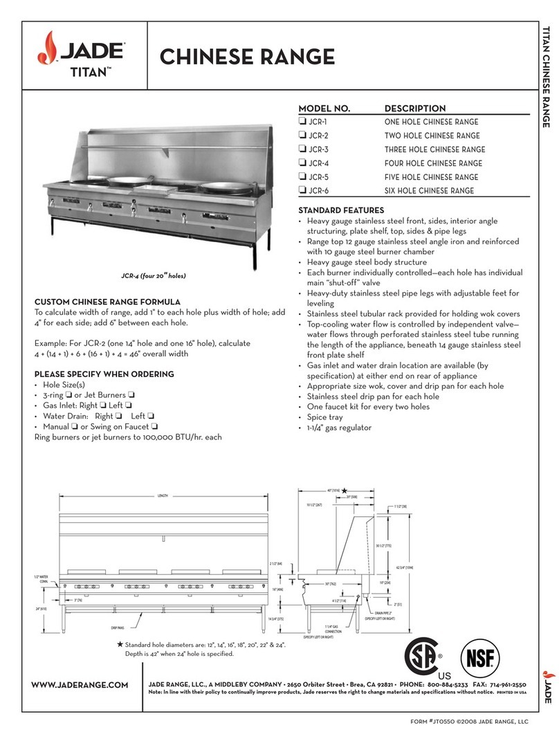 Jade TITAN JCR-1 Operating and safety instructions