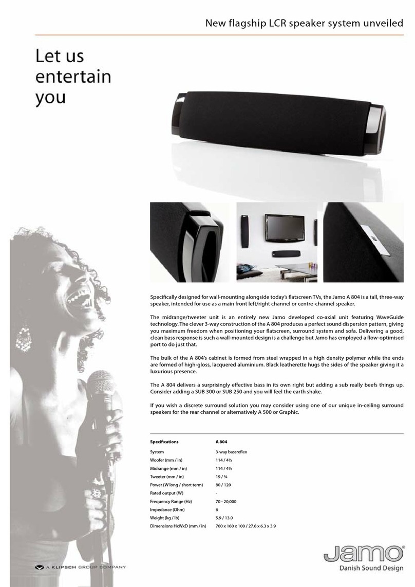 JAMO A 804 User manual