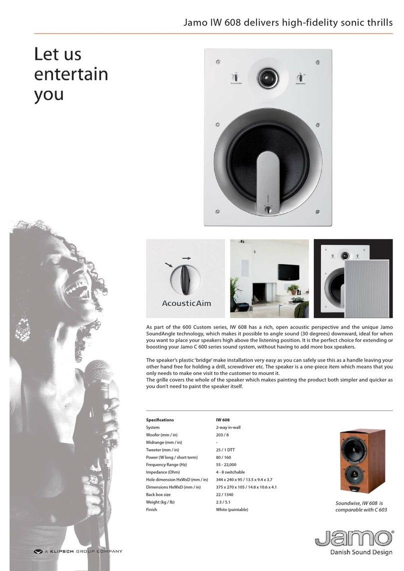JAMO IW 608 User manual