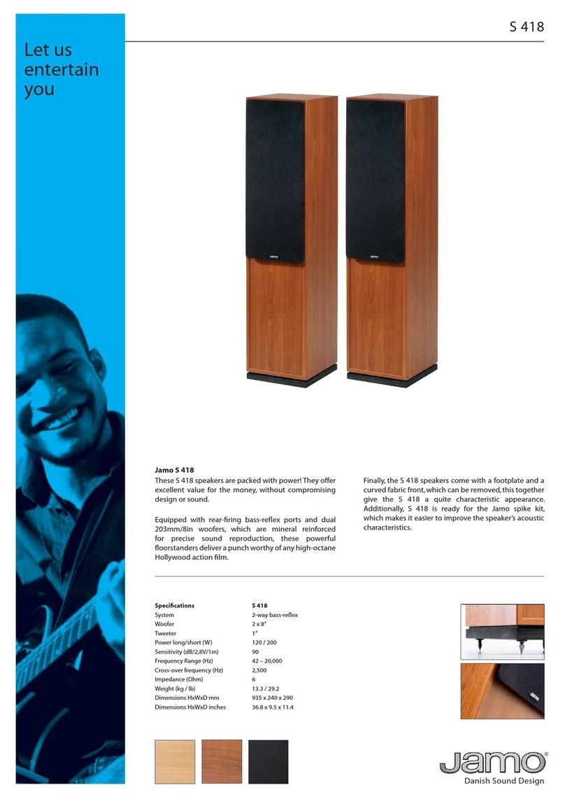 JAMO S 418 User manual