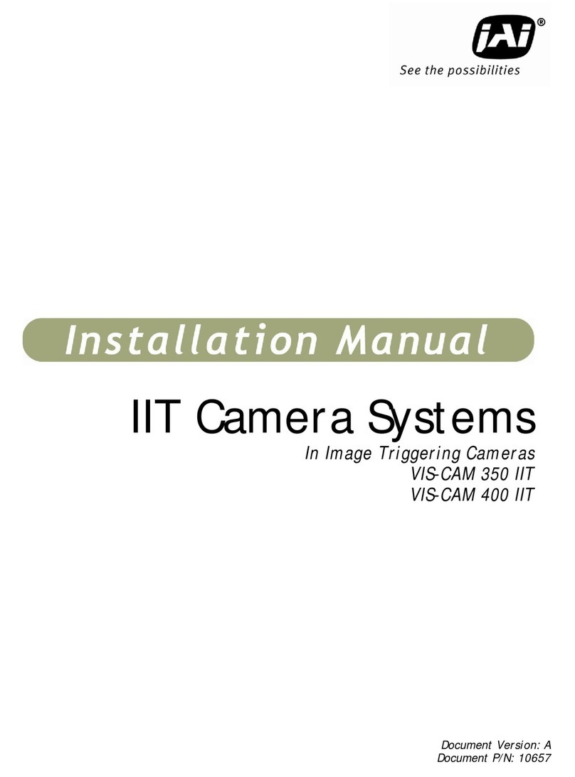 JAI IIT Camera Systems VIS-CAM 350 User manual JAI IIT Camera Systems VIS-CAM 350 User manual