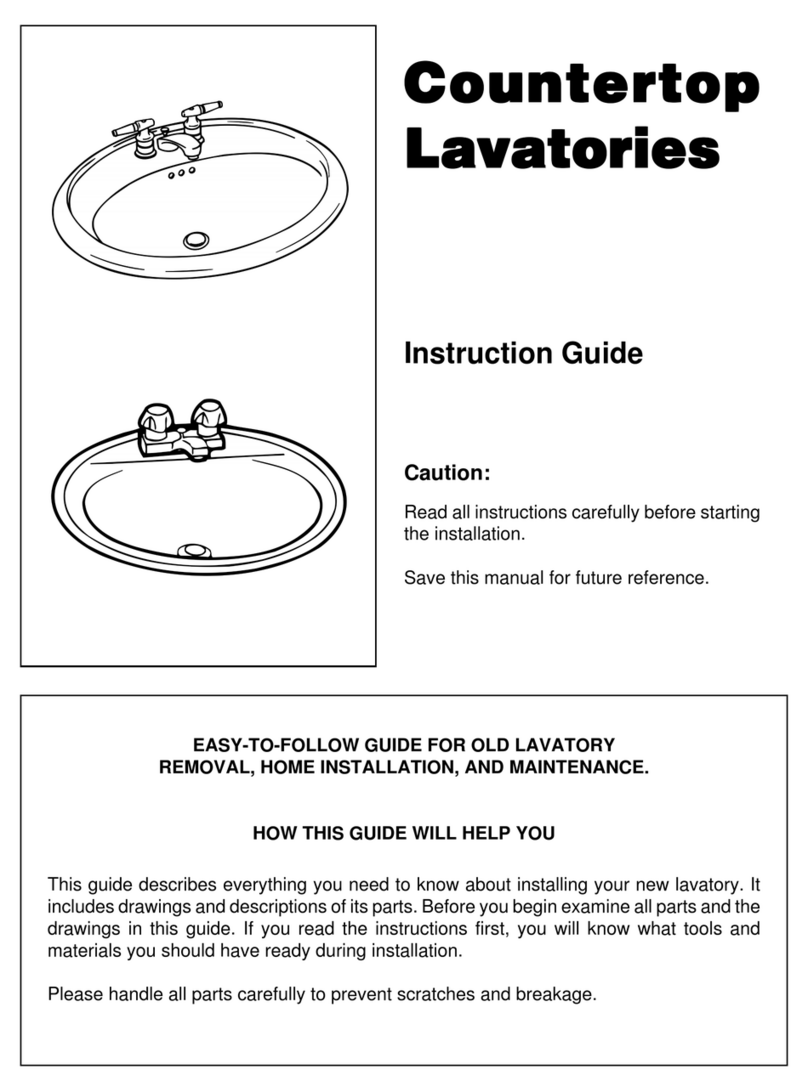 Jacuzzi Countertop Lavatories Manual