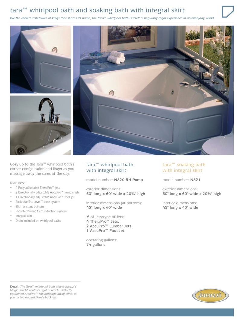Jacuzzi Tara N820 Brochure & specs