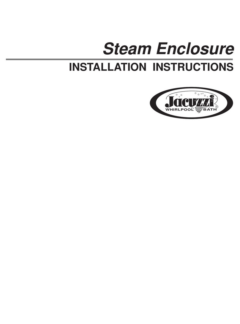 Jacuzzi Steam Enclosure installation instructions