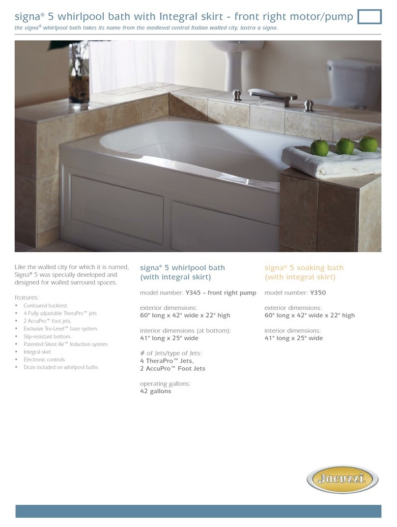 Jacuzzi SIGNA 5 User manual Jacuzzi SIGNA 5 User manual