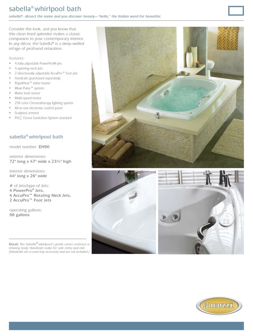 Jacuzzi Sabella EH90 User manual