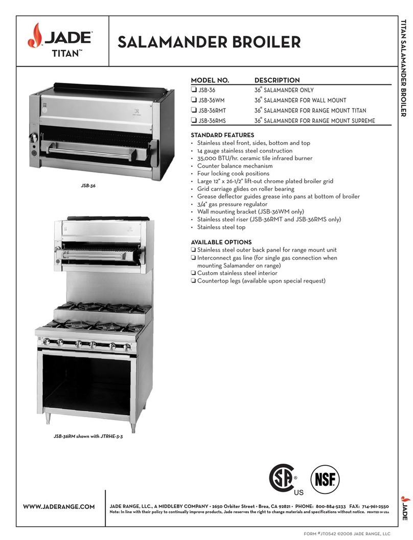 Jade TITAN J JSB-36 Operating and safety instructions