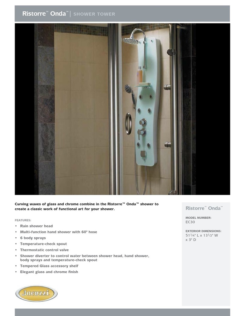 Jacuzzi Ristorre Onda EC30 User manual