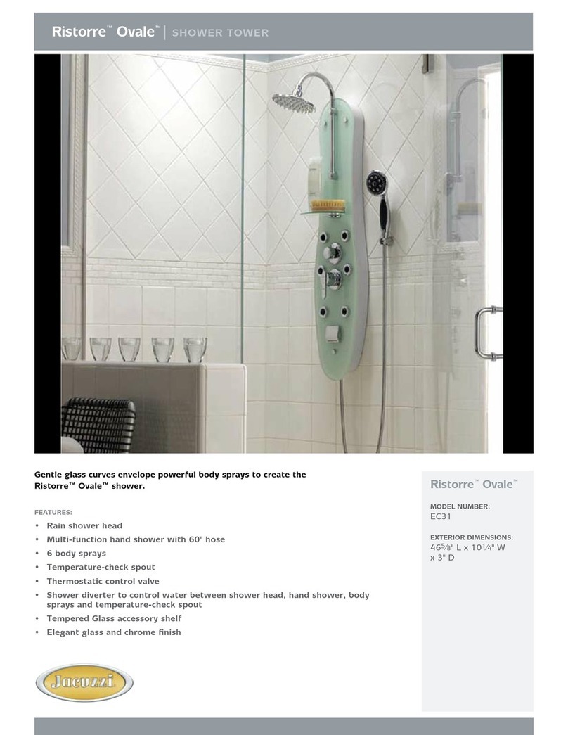 Jacuzzi Ristorre Ovale EC31 User manual